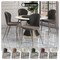 Leisuremod Mosaic Collection Modern Dining Chair in Charcoal Fabric, 2PK MC44CH2 - alternate 9