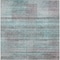 Homeroots 10' X 14' Teal Blue Gray And Charcoal Striped Washable Indoor Outdoor Area Rug 588075 - alternate 4