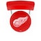Holland Bar Stool Co 25" Chrome 2-Ring Detroit Red Wings Swivel Bar Stool, Back L7C425DetRed - alternate 3