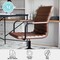 Martha Stewart Taytum Upholstered Office Chair in Saddle Brown/Oil Rubbed Bronze CH-142370-BR-BK-MS - alternate 6