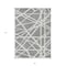 Homeroots 5' X 8' Gray And Ivory Geometric Washable Indoor Outdoor Area Rug 600457 - alternate 6