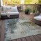 Homeroots 5' X 8' Sage Beige And Brown Abstract Washable Indoor Outdoor Area Rug 587321 - alternate 5