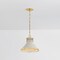 Hudson Valley Lighting Highclere 12.75 in. Pendant in Aged Brass/Off-White by Mark D. Sikes MDS2404-AGB/OW - alternate 6