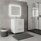 Homeroots 24" White Wood Freestanding Double Door Bathroom Vanity With Sink 478250 - alternate 3