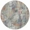 Homeroots 8' Taupe Gray And Copper Round Abstract Washable Indoor Outdoor Area Rug 583180 - alternate 5