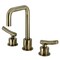 Kingston Brass Widespread Bathroom Faucet with Push Pop-Up Drain, Antique Brass KS1453TKL - alternate 1