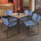 Regency Square Kee Breakroom Table W/ 4 Zeng Stack Chairs, 30 in W, 30 in L, Noble Oak TB3030NOBPBK44BE - alternate 6