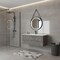 Homeroots 48" Gray Wood Freestanding Bathroom Vanity With White Sink And Two Drawers 627513 - alternate 4