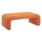 Homeroots 50in Orange Fabric and Plastic Upholstered Bench 668863 - alternate 6