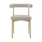 Armen Living Shannon Dining Chair with Gold Brushed Stainless Steel and Taupe Fabric - Set of 2 LCSNSIBGLTP - alternate 6