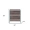 Homeroots 30" Gray Glass and Wood Two Tier Etagere Bookcase 286412 - alternate 4