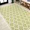 Jonathan Y Trebol Moroccan Trellis Textured Weave Green/Cream 4 ft. x 6 ft. Indoor/Outdoor Area Rug SMB109G-4 - alternate 5