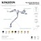 Kingston Brass Double-Handle Wall Mount Bathroom Faucet, Brushed Brass KS1217AL - alternate 3