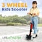Lifemaster Kids 3-Wheel Scooter w/ Foldable Seat, LED Wheels, Adjustable Handlebar, Indoor/Outdoor Black LIFMS71 - alternate 3