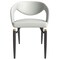 Leisuremod Entice Modern Leather Dining Chair with Iron Legs Open-Back Design in Grey, 2PK EC60GR-2 - alternate 6