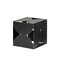 Homeroots 6" Contemporary Black Metal Geo Cube Sculpture 392474 - alternate 4