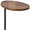 Homeroots Set of Two Brown and Black Wood and Metal Oval End Tables, 2PK 635695 - alternate 4