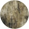 Homeroots 8' Beige And Taupe Round Abstract Washable Indoor Outdoor Area Rug 617646 - alternate 6