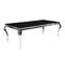 Homeroots 80" Black And White Glass And Stainless Steel Dining Table 347317 - alternate 3