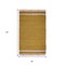 Homeroots 3' X 5' Mustard Striped Hand Woven Area Rug With Fringe 557084 - alternate 5
