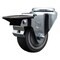 Service Caster 3'' Thermo Rubber Wheel Swivel Bolt Hole Caster with Posi Lock Brake SCC-BH20S314-TPRB-PLB - alternate 1