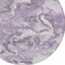 Homeroots 8' Lavender And Lilac Round Abstract Washable Indoor Outdoor Area Rug 609572 - alternate 7