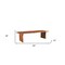 Homeroots 60" Brown Solid Wood Live Edge Dining Bench 565289 - alternate 8