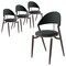 Leisuremod Venice Collection Modern Dining Chair In Black in Black, 4PK VC49BL4 - alternate 1