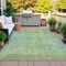 Homeroots 3' X 5' Green And Ivory Abstract Washable Indoor Outdoor Area Rug 631065 - alternate 3