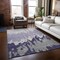 Homeroots 3' X 5' Purple And Ivory Abstract Washable Indoor Outdoor Area Rug 613650 - alternate 6