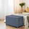 Happimess Jacob 31.5in Hand-Woven Wicker Storage Trunk, Blue HPM9003G - alternate 7