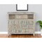 Homeroots 50" White Distressed Reclaimed Wood Open And Enclosed Storage Entertainment Center 522829 - alternate 6