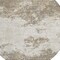 Homeroots 8' Taupe And Beige Round Abstract Washable Indoor Outdoor Area Rug 599528 - alternate 5
