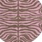 Homeroots 8' Brown And Pink Round Animal Print Washable Indoor Outdoor Area Rug 600668 - alternate 5