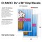 Signmission Egg Creams, Vinyl Decals Only 24 Inch x 36 Inch, Vinyl Decal, 2PK DSB-2436-2PACK-Egg Creams - alternate 2