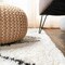 Jonathan Y Catala Moroccan Diamond Shag White/Gray 2 ft. x 10 ft. Runner Rug MOH405A-210 - alternate 6