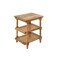Homeroots 24" Natural Solid Wood End Table With Two Shelves 632710 - alternate 5