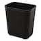 Rubbermaid Commercial 7 gal Rectangular Indoor Metal Can, Black, Open Top, Fiberglass, 14.5 in FG254300BLA - alternate 5