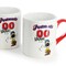 Peanuts Best in Sports Varsity 4 Piece 19 Ounce Stoneware Mug Set in White and Red 750123597M - alternate 7
