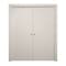 Sartodoors Sliding French Double Pocket Doors 60 x 96 inches, Ego 5005 Painted White Oak, Kit Rail Hardware ,  EGO5005DP-PWO-6096 - alternate 1