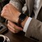 Elegani Alligator-Embossed Leather Band Compatible with Apple Watch 38mm, Brown/White, Rose Gold Buckle LAD-BRNWHT-RGD-38 - alternate 3