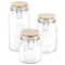 Martha Stewart Rindleton 3 Piece Glass Canister Set with Ceramic Lids in Off-White 136553.03 - alternate 5