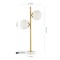 Jonathan Y Amelie 28" 2-Light Coastal Vintage Iron LED Table Lamp, Brass Gold/White JYL1107A - alternate 6