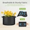 Ipower HealSmart Plant Grow Bags 7 Gallon, Tomoato Planter Pots with Handles, Black 2024 Version, 5PK GLGROWBAG7X5BLKV5 - alternate 5