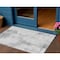 Homeroots 3' X 5' Silver Gray And Pewter Abstract Washable Indoor Outdoor Area Rug 582680 - alternate 1