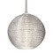 Besa Lighting Kristall 8 Cord Pendant, Glitter, Satin Nickel Finish, 1x9W LED 1JT-4616GL-LED-SN - alternate 1