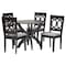 Baxton Studio Rita Modern Grey and Dark Brown Finished Wood 5-Piece Dining Set 250-9400-10902-ZORO - alternate 1
