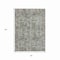 Homeroots 5' X 8' Pewter And Ivory Abstract Washable Indoor Outdoor Area Rug 615447 - alternate 5