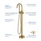 Kibi Circular Floor Mount Tub Filler, Hand Shower - Brushed Brass KTF301BB - alternate 8