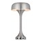 Homeroots 22" Nickel Metal Two Light Usb Table Lamp With Nickel Dome Shade 524740 - alternate 1